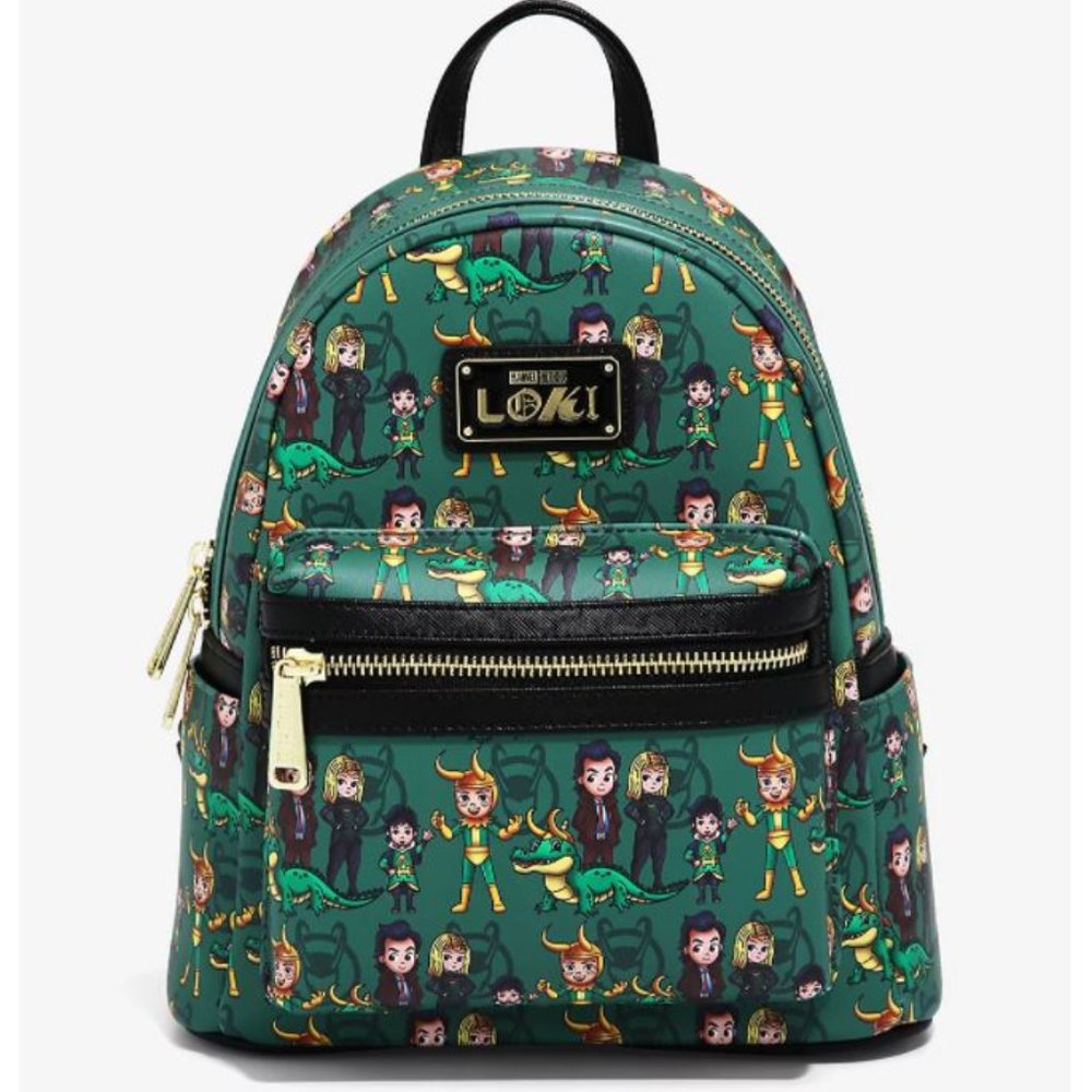 Loungefly Marvel Loki Variants AOP mini backpack